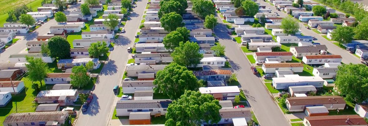 mobile home park aerial