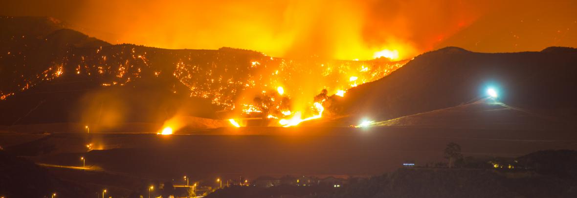 wildfire in California