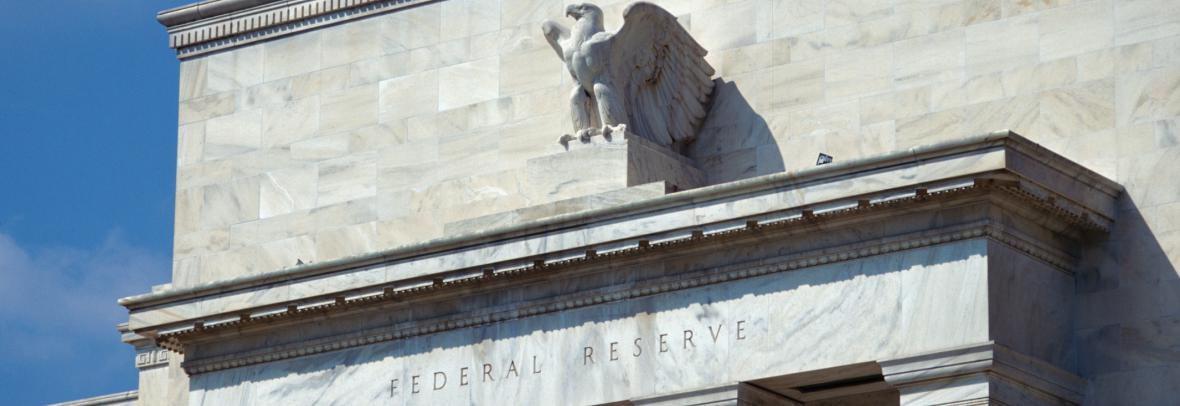 Front of the U.S. federal Reserve building