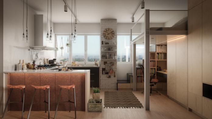 small apartment interior