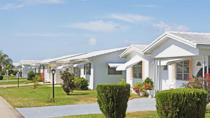 row of florida houses