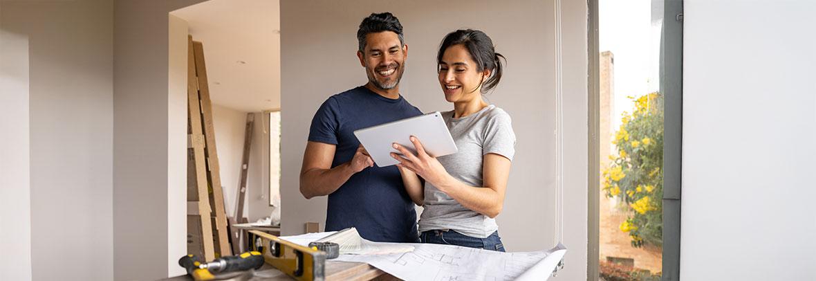 Couple remodeling their home