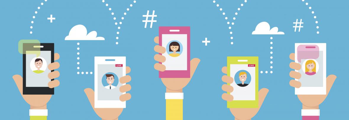 social media marketing illustration