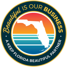 keep florida beautiful badge