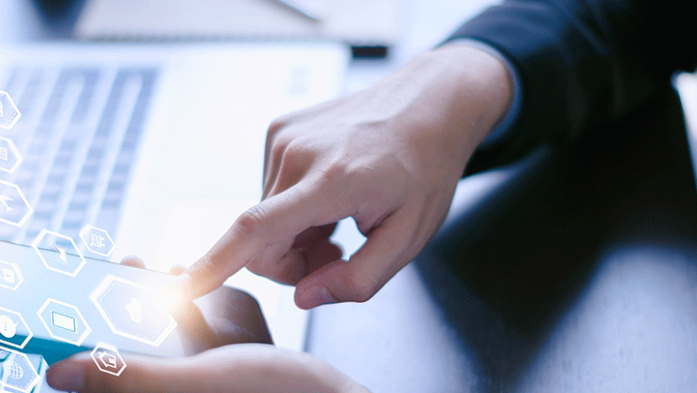 Photo of person accessing the internet on their cell phone